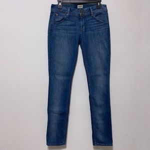 Hudson Collin Skinny Jeans Flap Back Pockets Low Rise Waist Women's 28